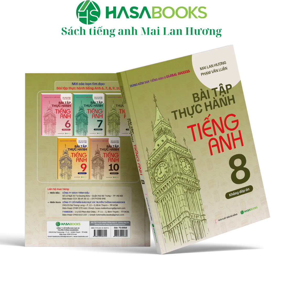 Combo 2 Cuốn Bài Tập + Thực Hành Tiếng Anh 8 Global Success (Không Đáp Án)