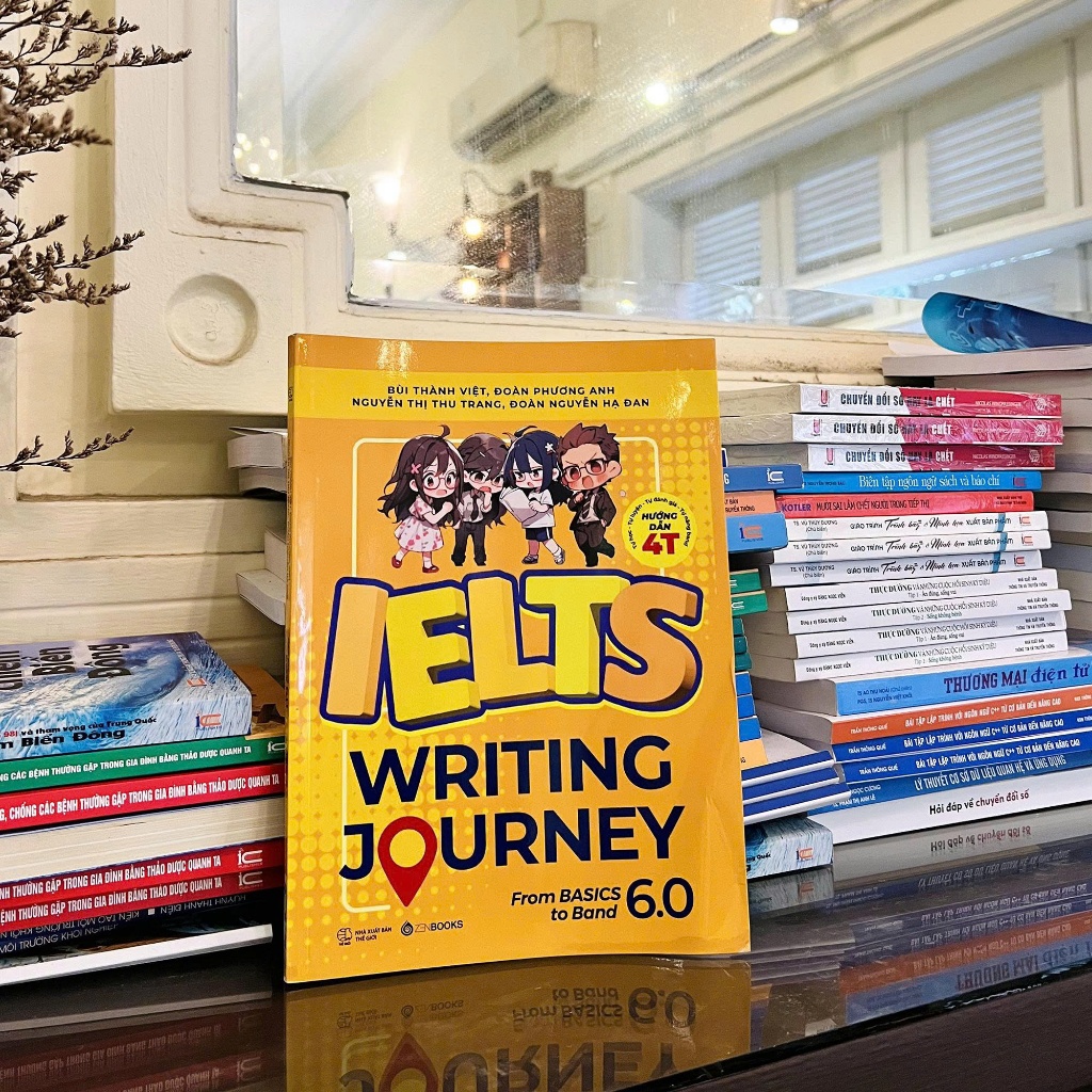 Sách - Combo Làm Chủ Tiếng Anh ( Giải Thích Ngữ Pháp Tiếng Anh + IELTS Writting Journey From Basic to Band 6.0 TB)