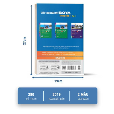 Combo 2 Cuốn Giáo Trình Hán Ngữ Boya Trung Cấp 1