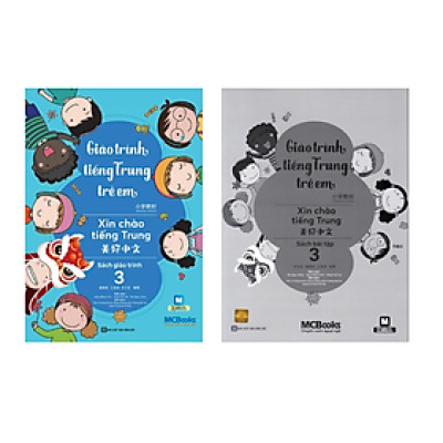 Sách - Combo: Giáo Trình Tiếng Trung Trẻ Em - Xin Chào Tiếng Trung Tập 3 (Bài Học+ Bài Tập)
