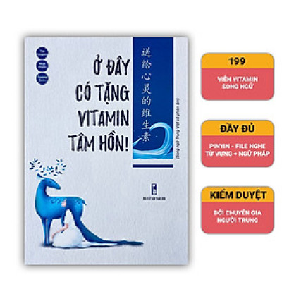 Sách- Ở đây có tặng vitamin tâm hồn song ngữ trung-việt