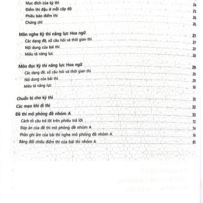 Đề Thi Mô Phỏng Đề Thi Năng Lực Hoa Ngữ - Nhóm A - Quyển 4