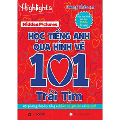 Sách - Hidden Pictures – Học Tiếng Anh Qua Hình Vẽ 101 Trái Tim
