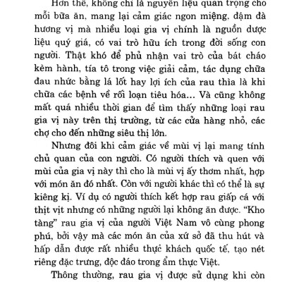 Kỹ Thuật Trồng Và Chăm Sóc Rau Gia Vị