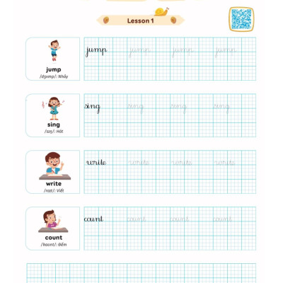 Luyện Viết Chữ Đẹp Từ Vựng Tiếng Anh Family And Friends - National Edition 1