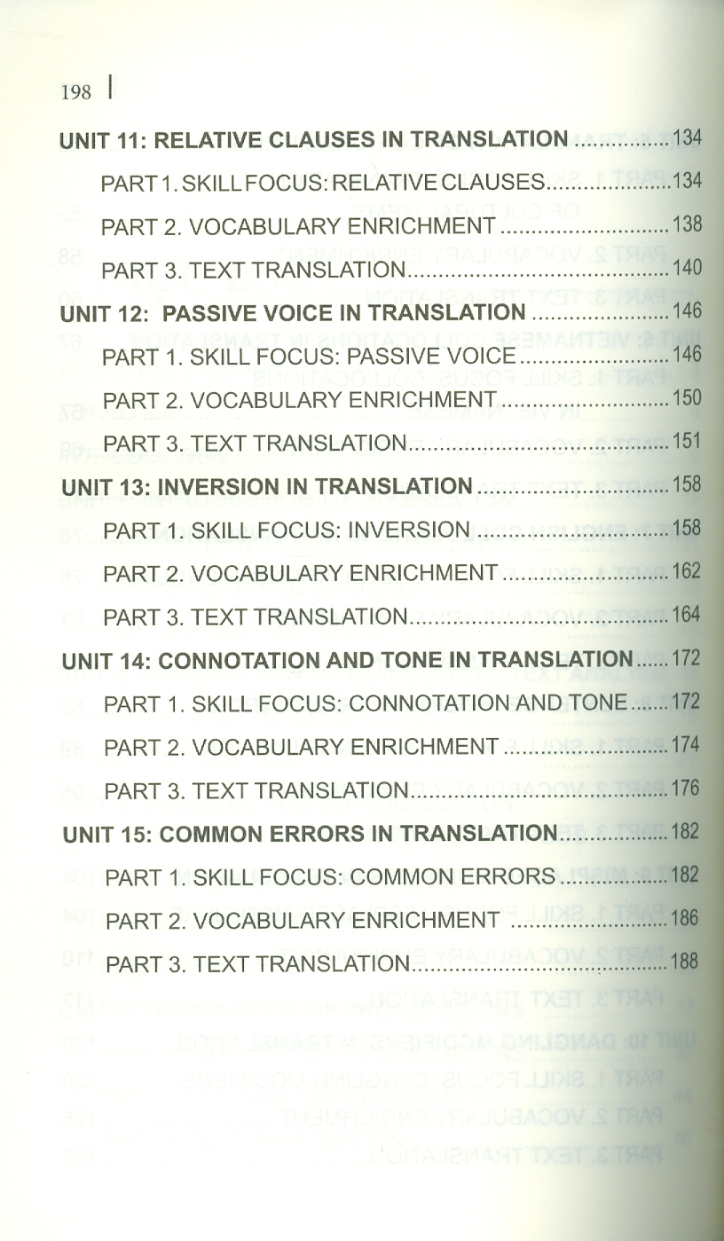 Translation 1 - Trường Đại học Ngoại Thương ; TS. Nguyễn Thị Dung Huệ chủ biên, ThS. Nguyễn Phương Linh, ThS. Lê Khánh Minh, ThS. Nguyễn Thị Lan Anh