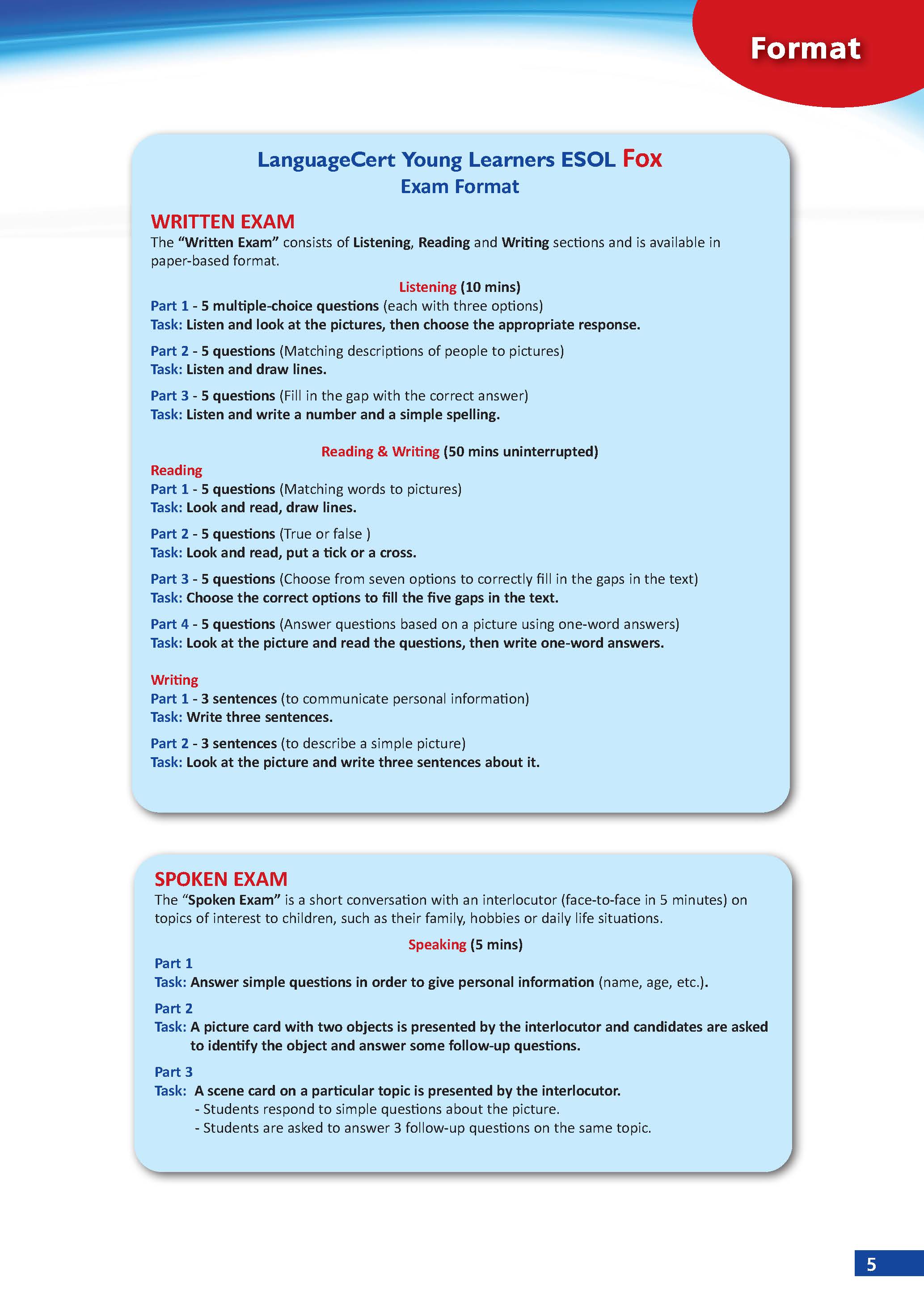 Succeed in LanguageCert Young Learners FOX 1 - 6 Practice Tests - Pre A1
