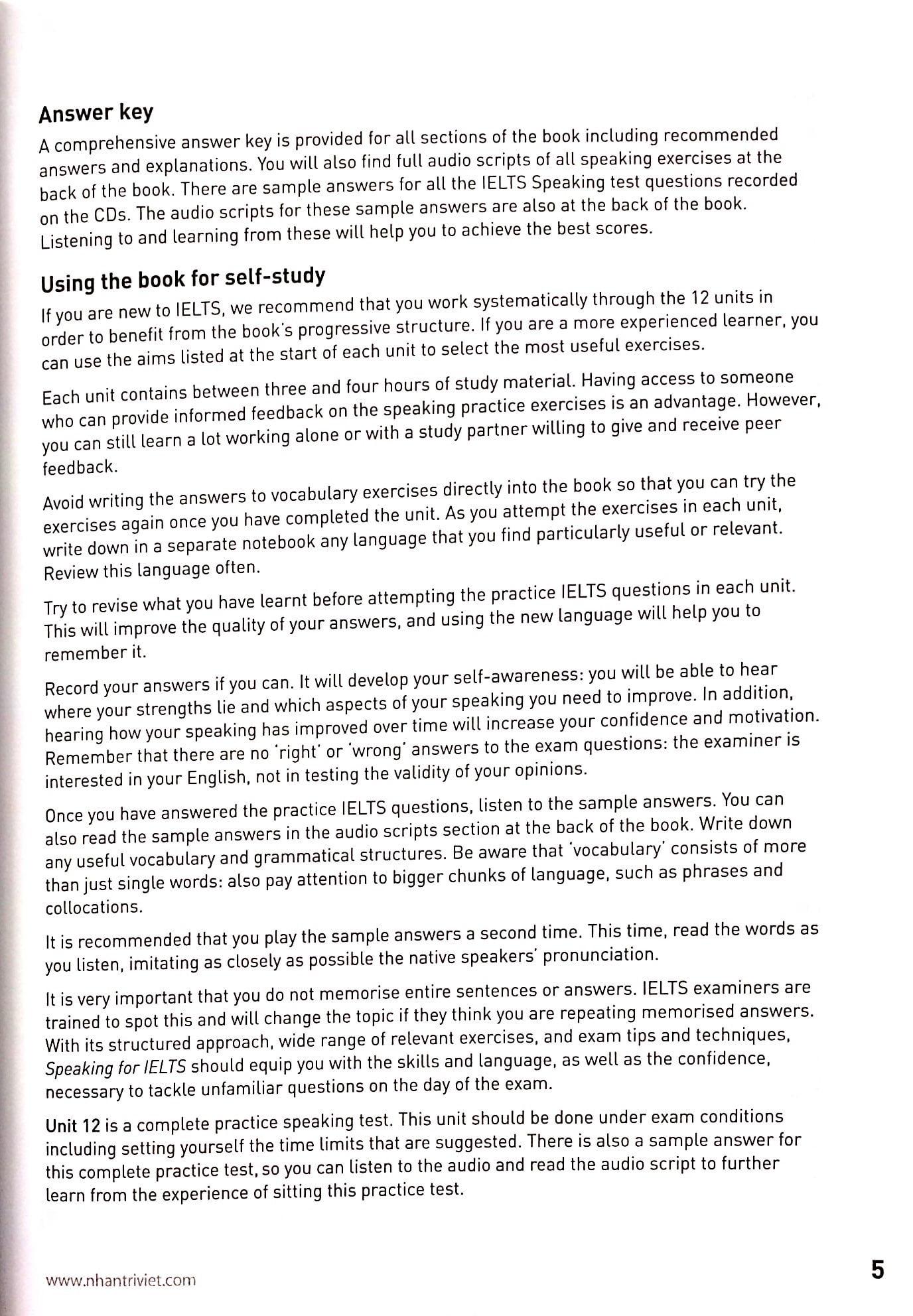 Speaking For IELTS (Kèm CD)