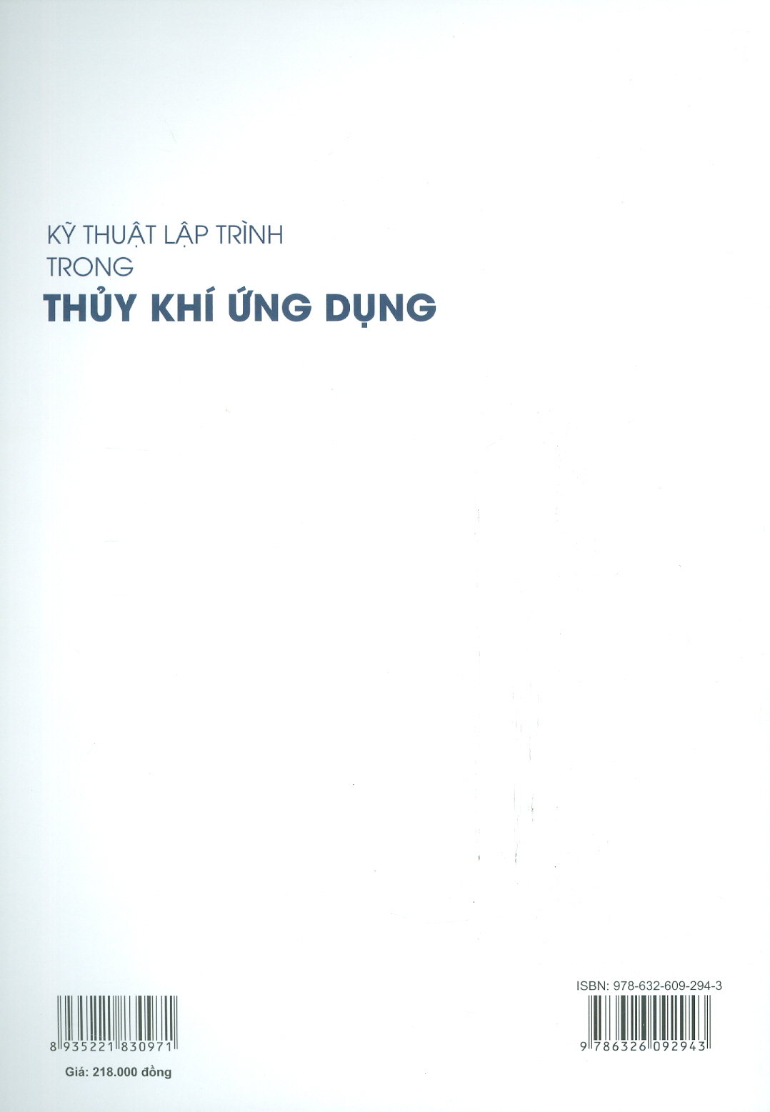 Kỹ Thuật Lập Trình Trong Thủy Khí Ứng Dụng