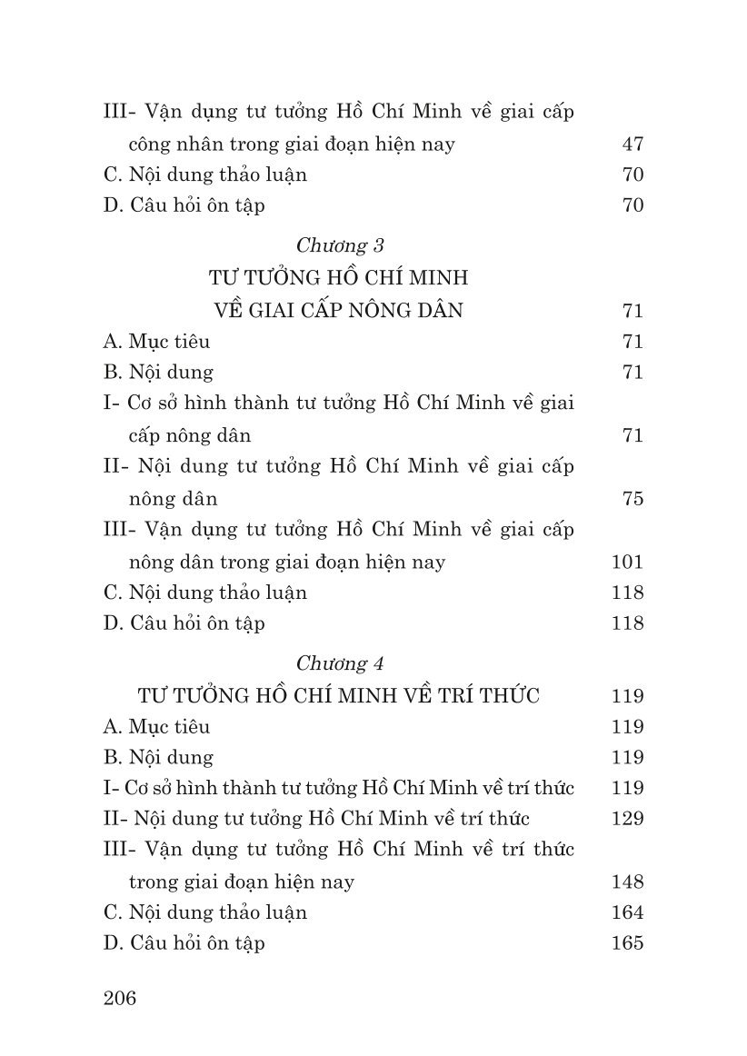 Giáo trình tư tưởng Hồ Chí Minh về công nhân, nông dân, trí thức ( bản in 2024)