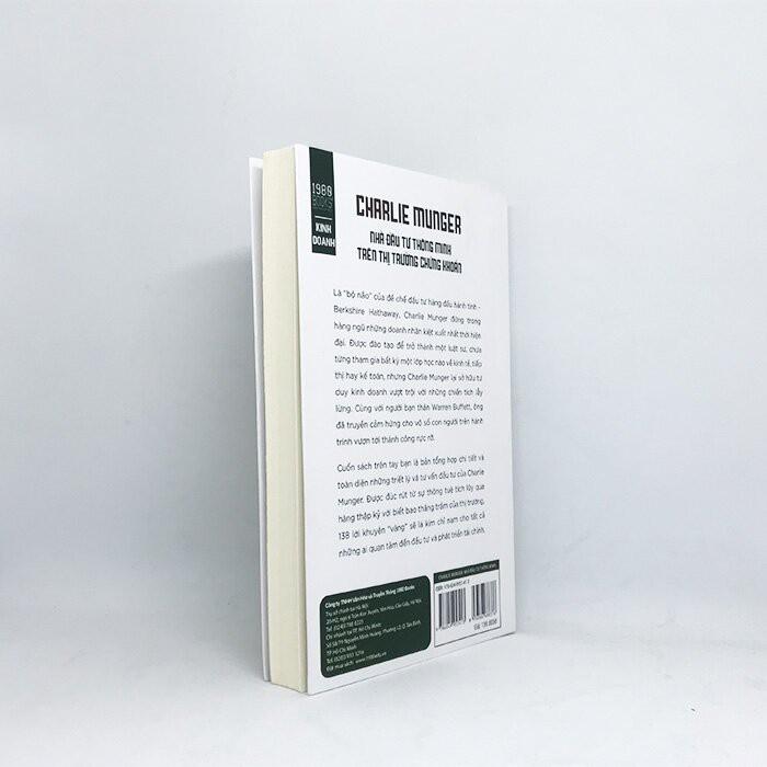 Sách Nhà Đầu Tư Thông Minh Trên Thị Trường Chứng Khoán Charlie Munger - BẢN QUYỀN