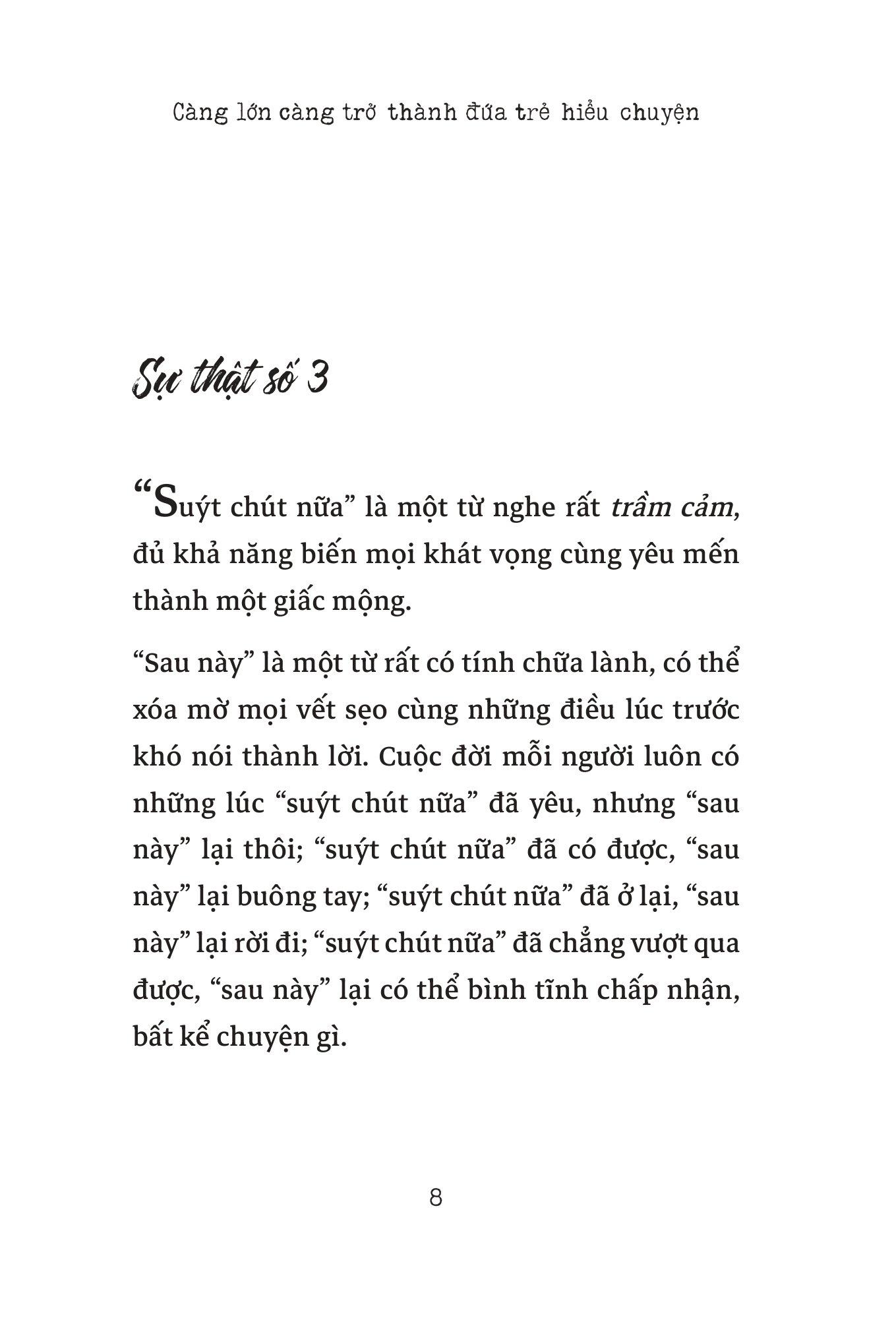 Sách - Càng Lớn Càng Trở Thành Đứa Trẻ Hiểu Chuyện