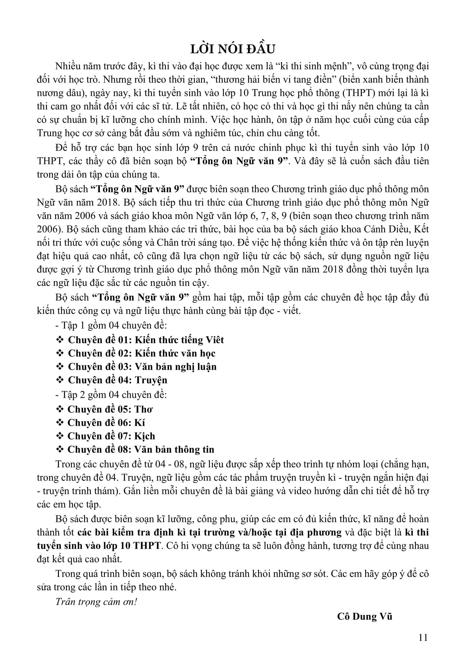 Sách - Tổng Ôn Ngữ Văn 9 - Tập 1 (Chương Trình SGK Mới)