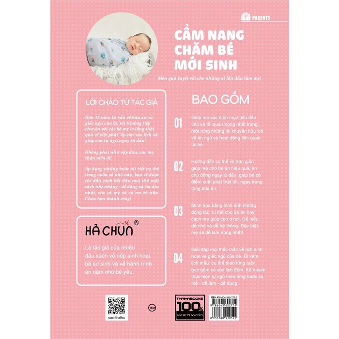 Bữa Ăn Và Giấc Ngủ - Cẩm Nang Chăm Sóc Bé Sơ Sinh - Hachun Lyonnet (Hà Chũn)