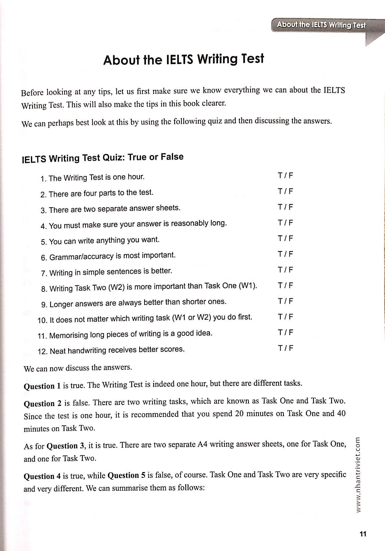 IELTS Writing Task One
