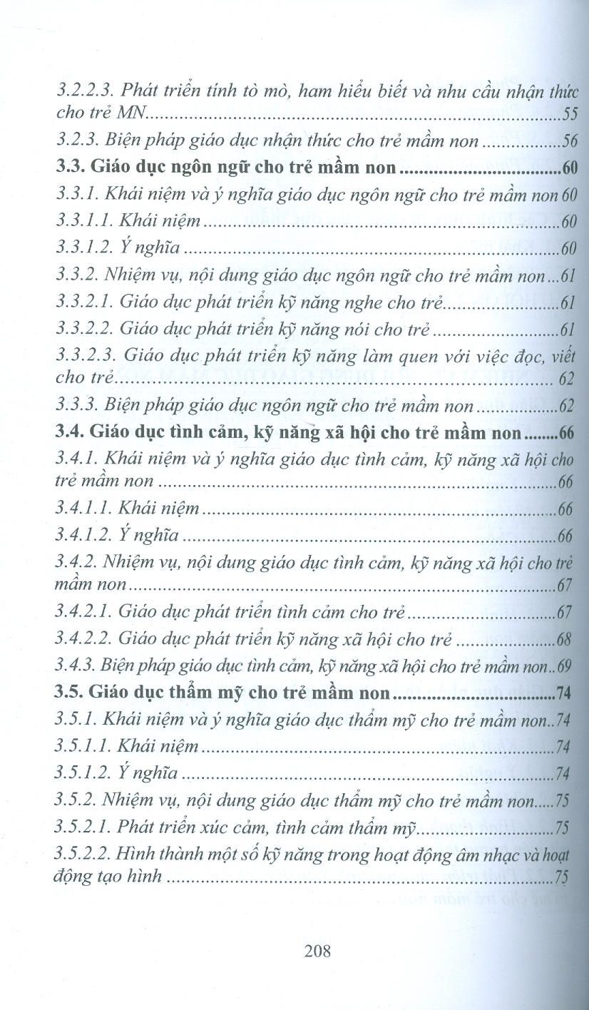 Giáo Trình Giáo Dục Học Mầm Non