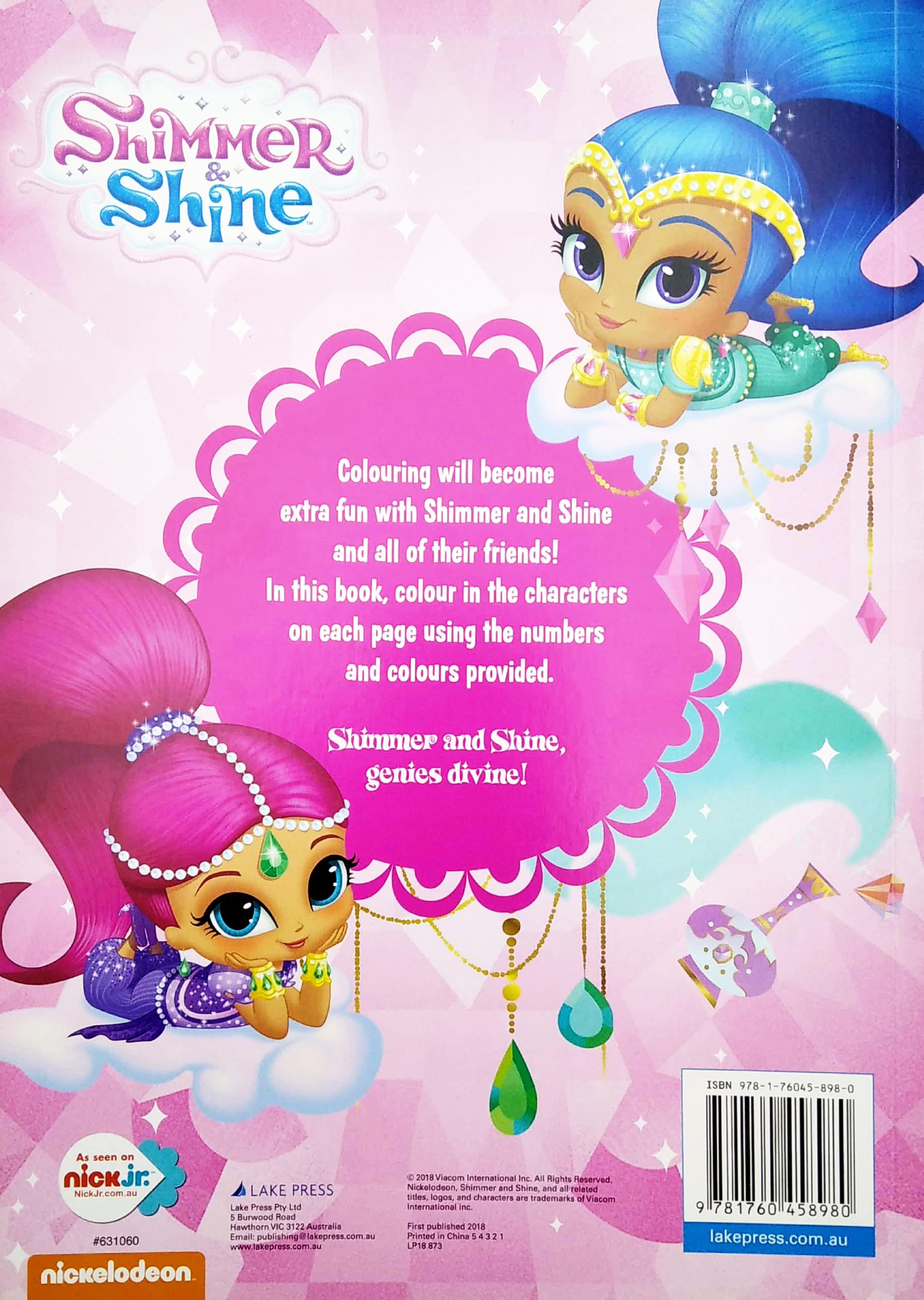 Shimmer And Shine Leave A Little Sparkle! Colour By Number