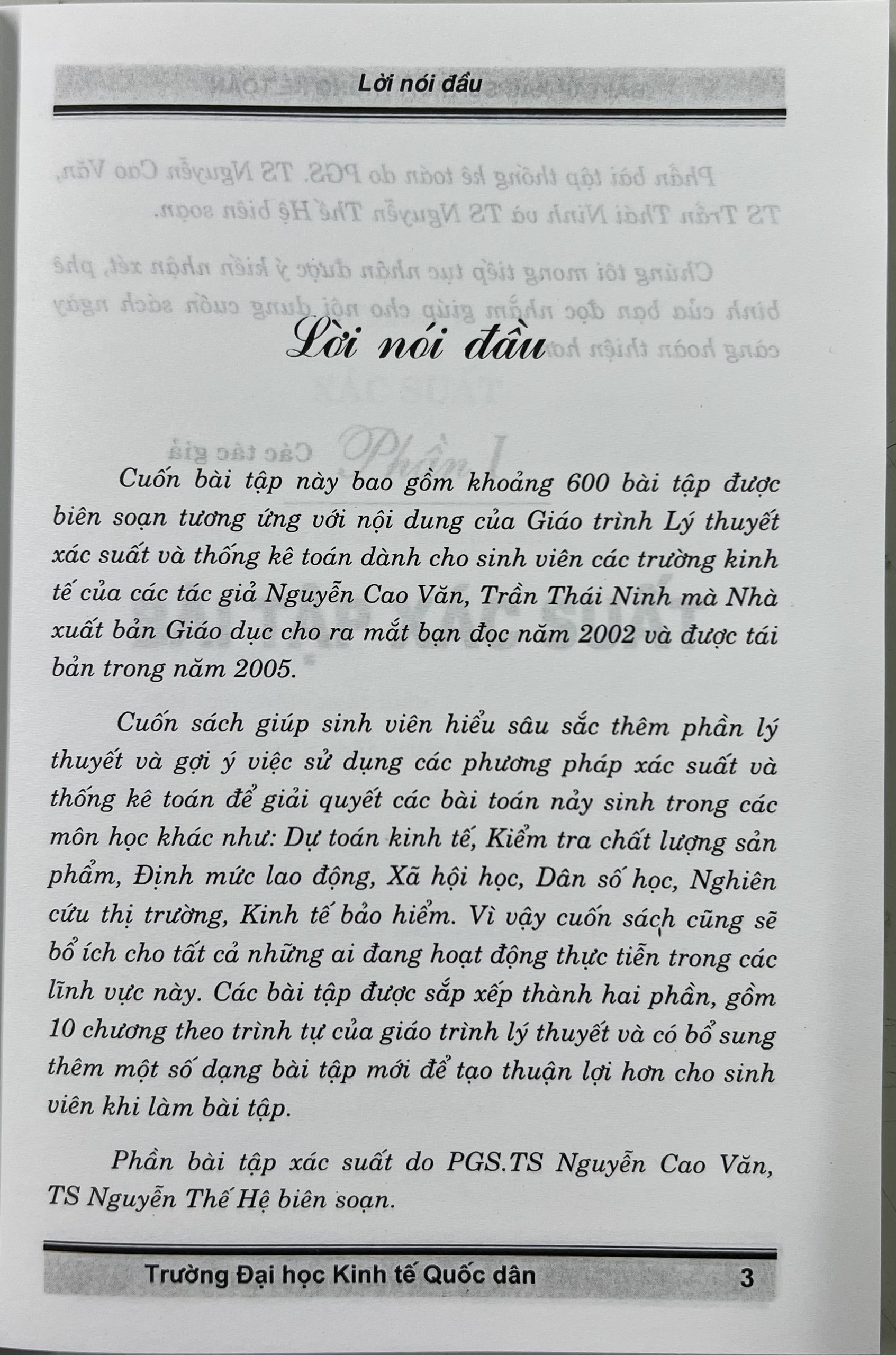 Sách - Bài tập xác suất & thống kê toán (Tái bản lần thứ 5, có sửa chữa bổ sung)