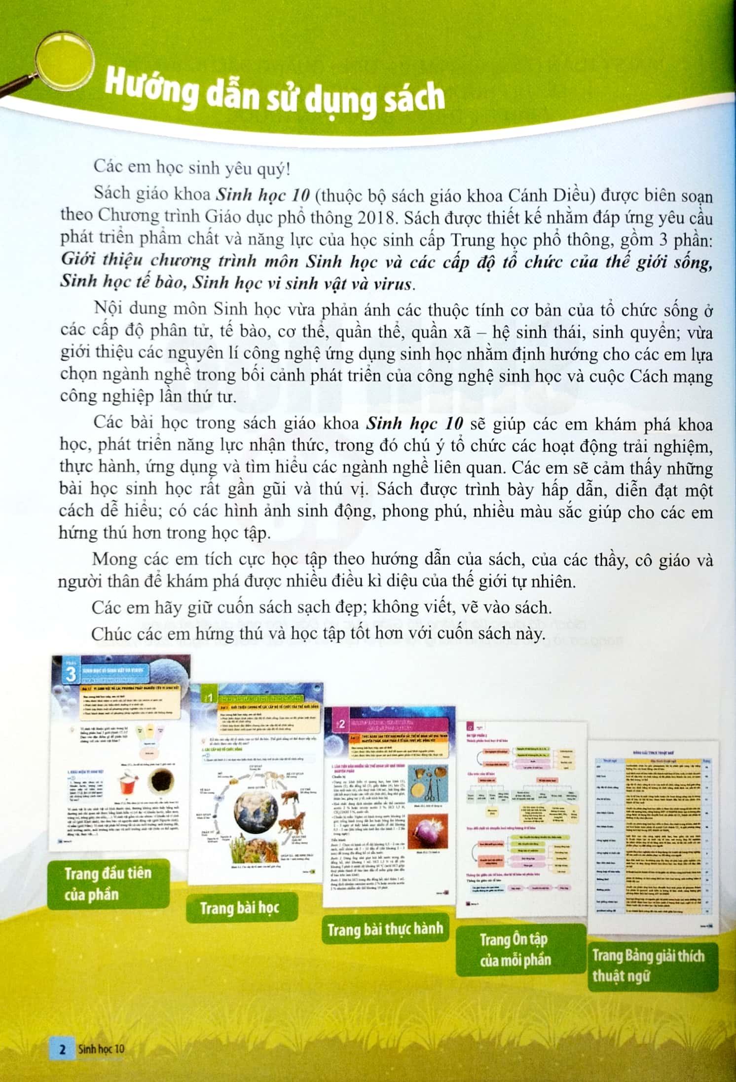 Sách - Sinh Học 10 (Cánh Diều) (Chuẩn)