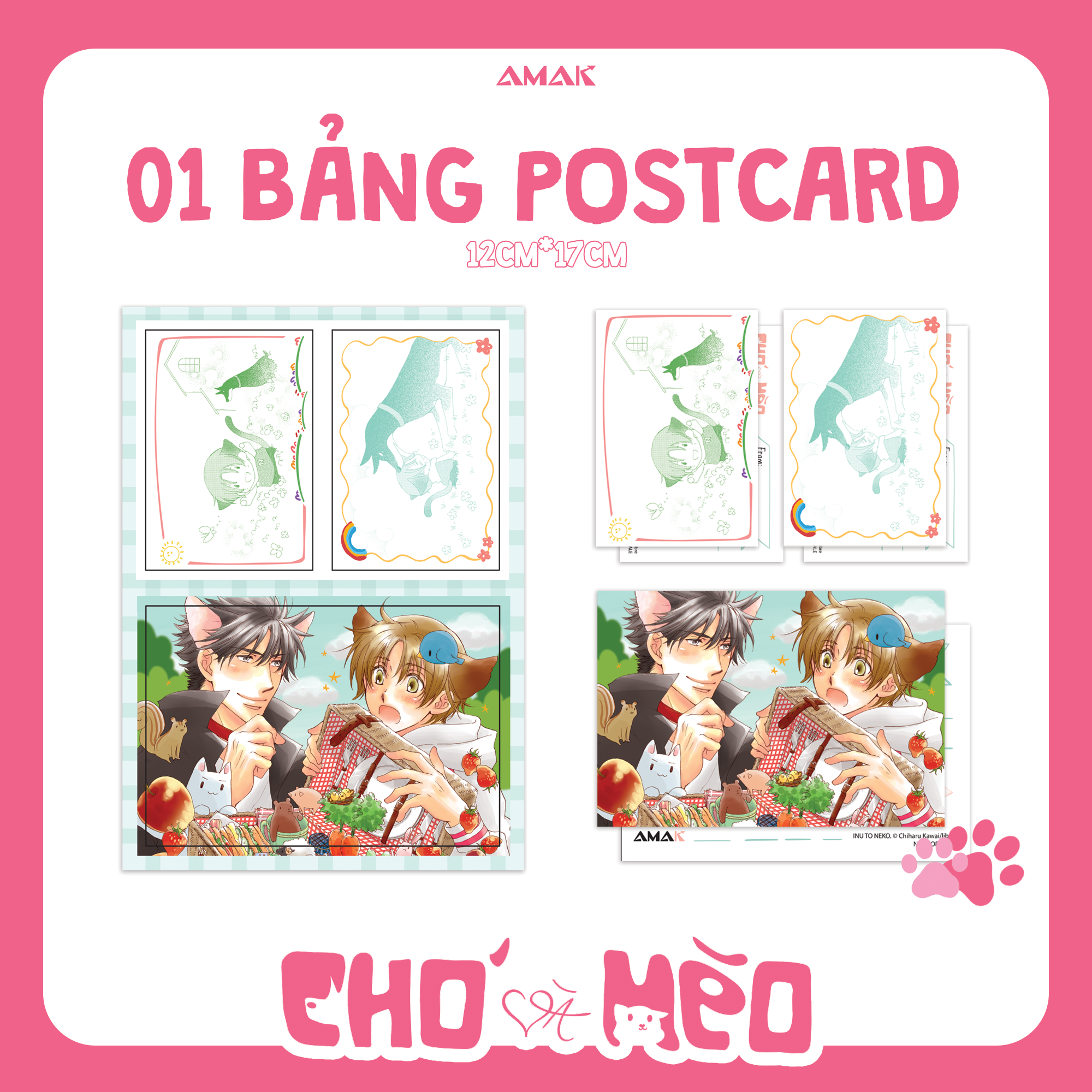 Sách - Chó Và Mèo - Tặng Kèm Card PVC + Bảng Postcard Hai Mặt