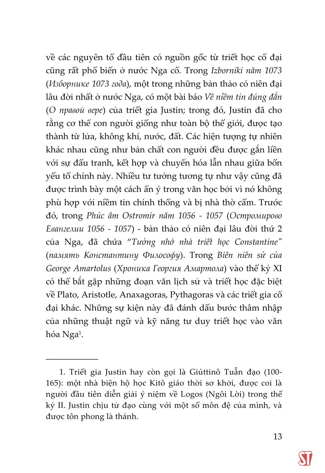 Lược Sử Triết Học Nga (Sách Chuyên Khảo)