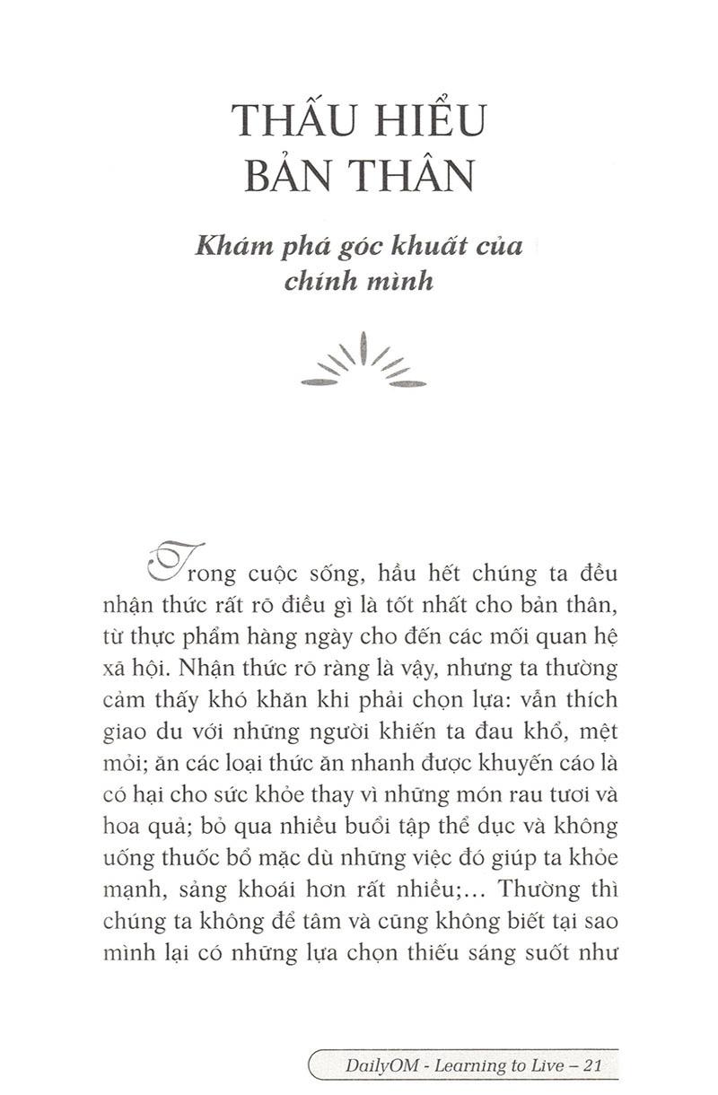 Blog Cho Tâm Hồn 2 - DailyOM Learning To Live