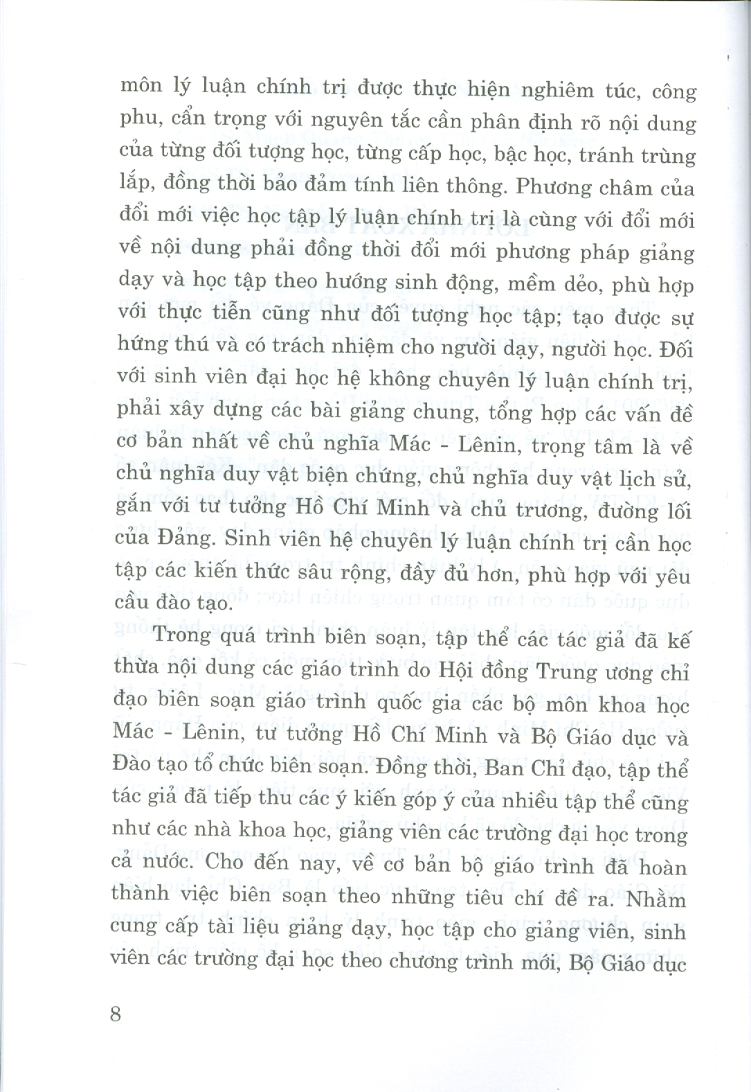 Giáo Trình Tư Tưởng Hồ Chí Minh (Dành Cho Bậc Đại Học Hệ Không Chuyên Lý Luận Chính Trị) - Bộ mới năm 2021