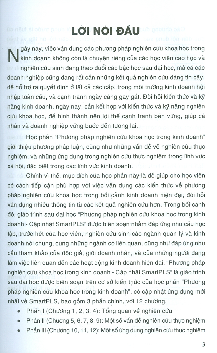 Giáo Trình Sau Đại Học Phương Pháp Nghiên Cứu Khoa Học Trong Kinh Doanh (Cập Nhật Smart PLS) - TS. Bùi Nhất Vương, GS. TS. Hà Nam Khánh Giao
