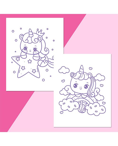 Unicorns Colour-Me Magnets