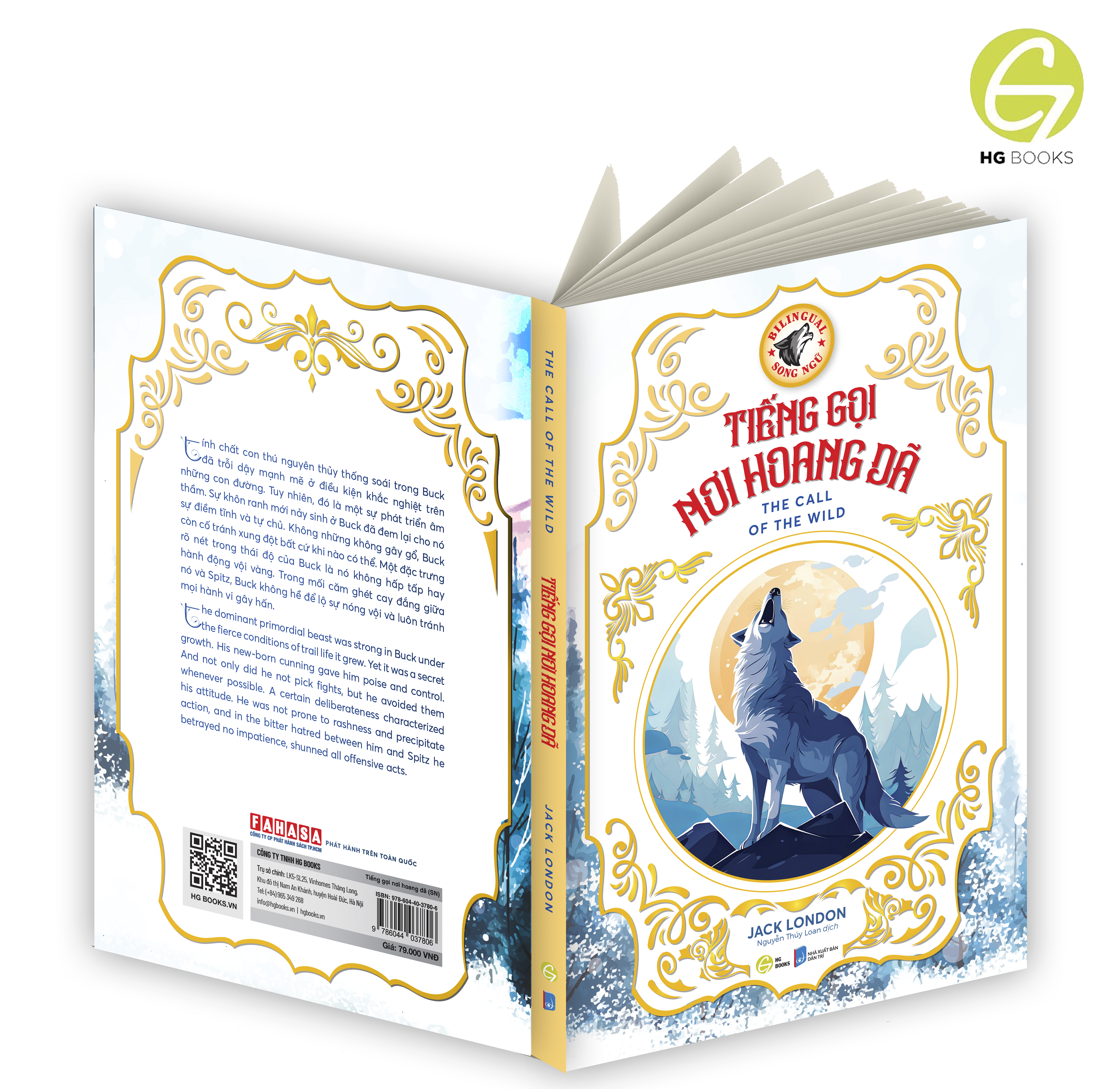 Tiếng gọi nơi hoang dã - Sách song ngữ kinh điển, có note từ vựng tặng kèm file nghe - HG Books