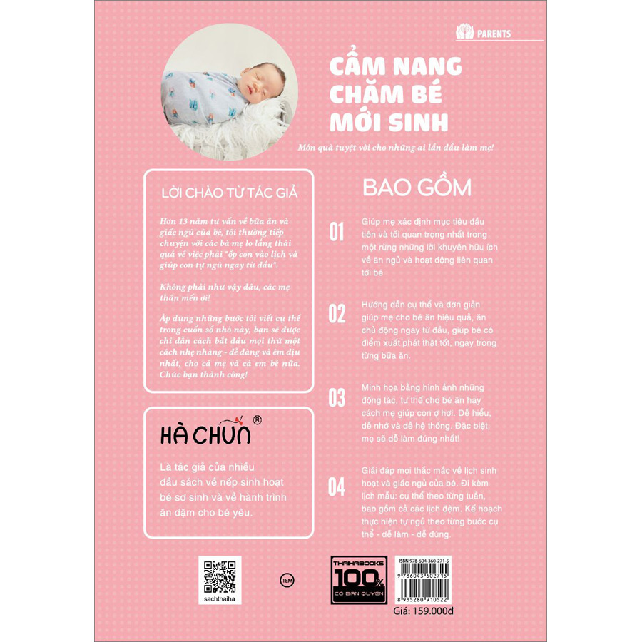 Cẩm Nang Chăm Sóc Bé Sơ Sinh (Bữa Ăn Và Giấc Ngủ)