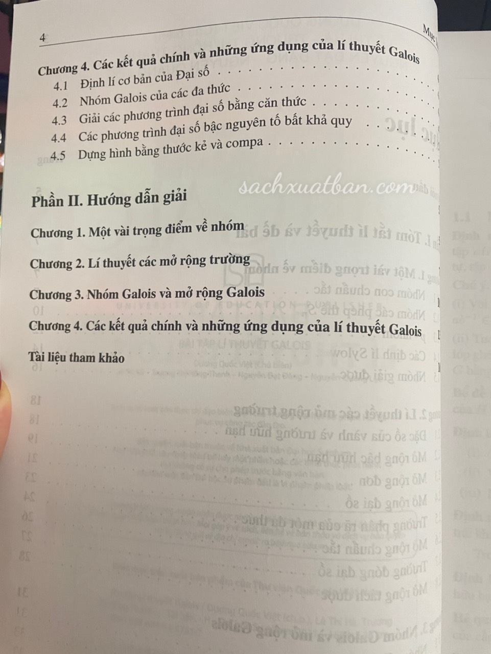 Combo 2 cuốn Cơ sở lí thuyết Galois và Bài tập lí thuyết Galois