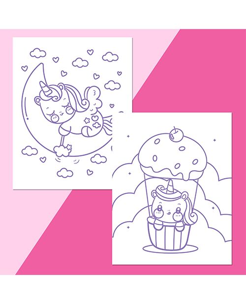Unicorns Colour-Me Magnets