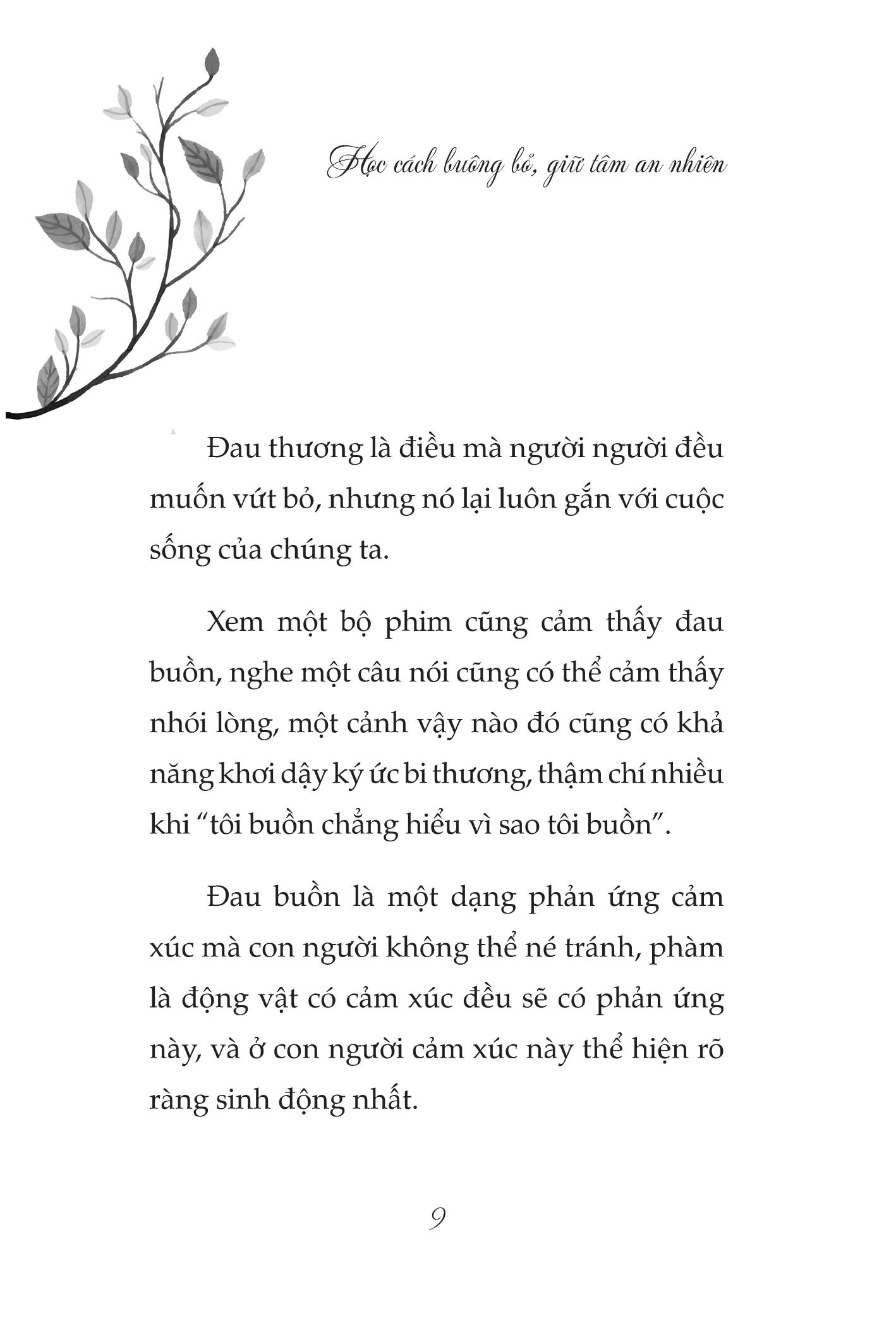 Sách - Học Cách Buông Bỏ Giữ Tâm An Nhiên - Sống Đẹp Giữ Đời Vô Thường