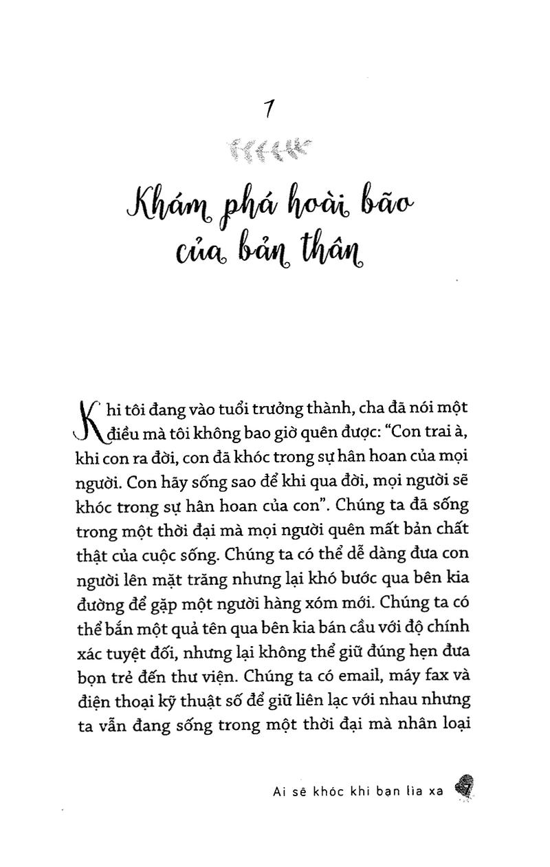 Ai Sẽ Khóc Khi Bạn Lìa Xa