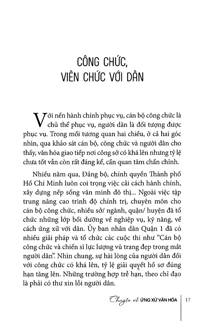 Chuyện Về Ứng Xử Văn Hóa