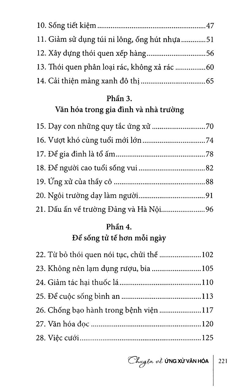 Chuyện Về Ứng Xử Văn Hóa
