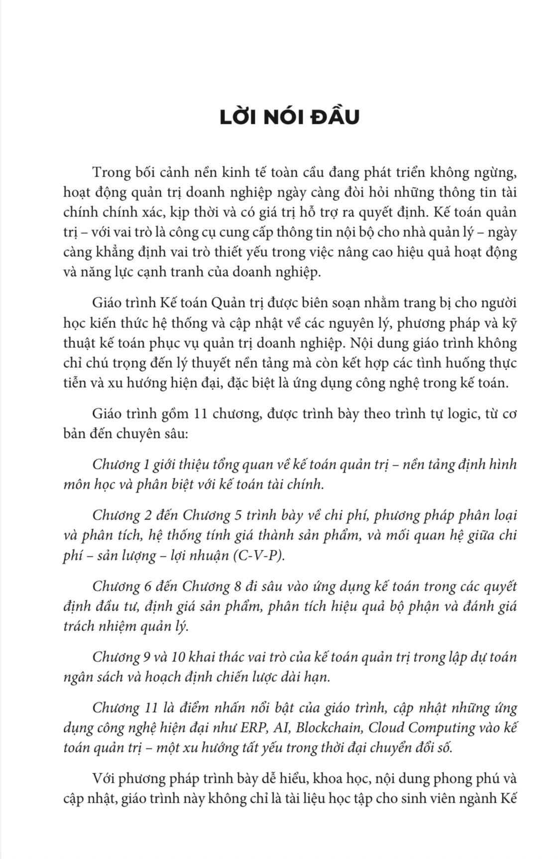 Giáo Trình Kế Toán Quản Trị