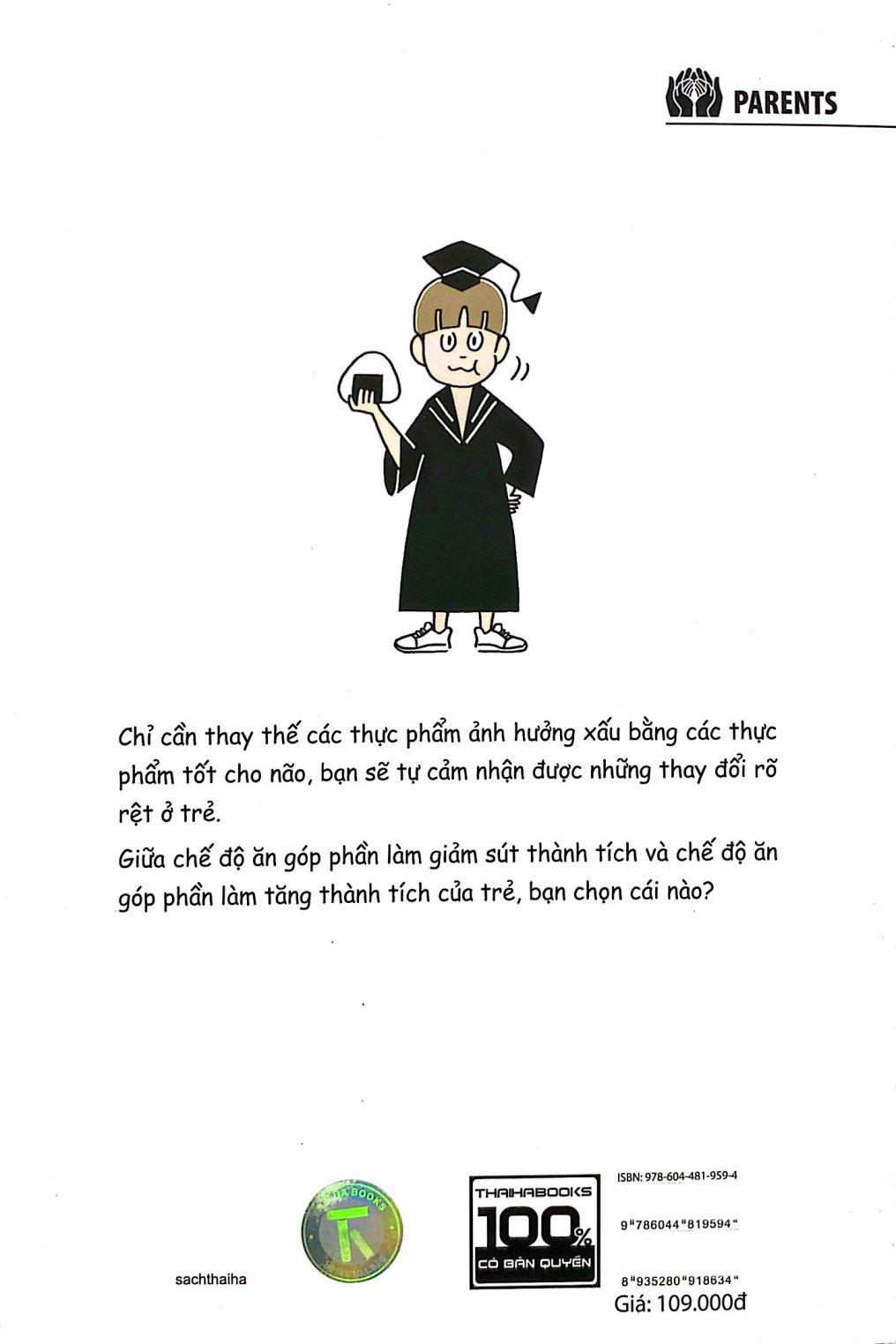 Sách - Chuyên Gia Bật Mí - Chế Độ Dinh Dưỡng Cải Thiện Trí Nhớ Giúp Nâng Cao Điểm Số Của Con Bạn