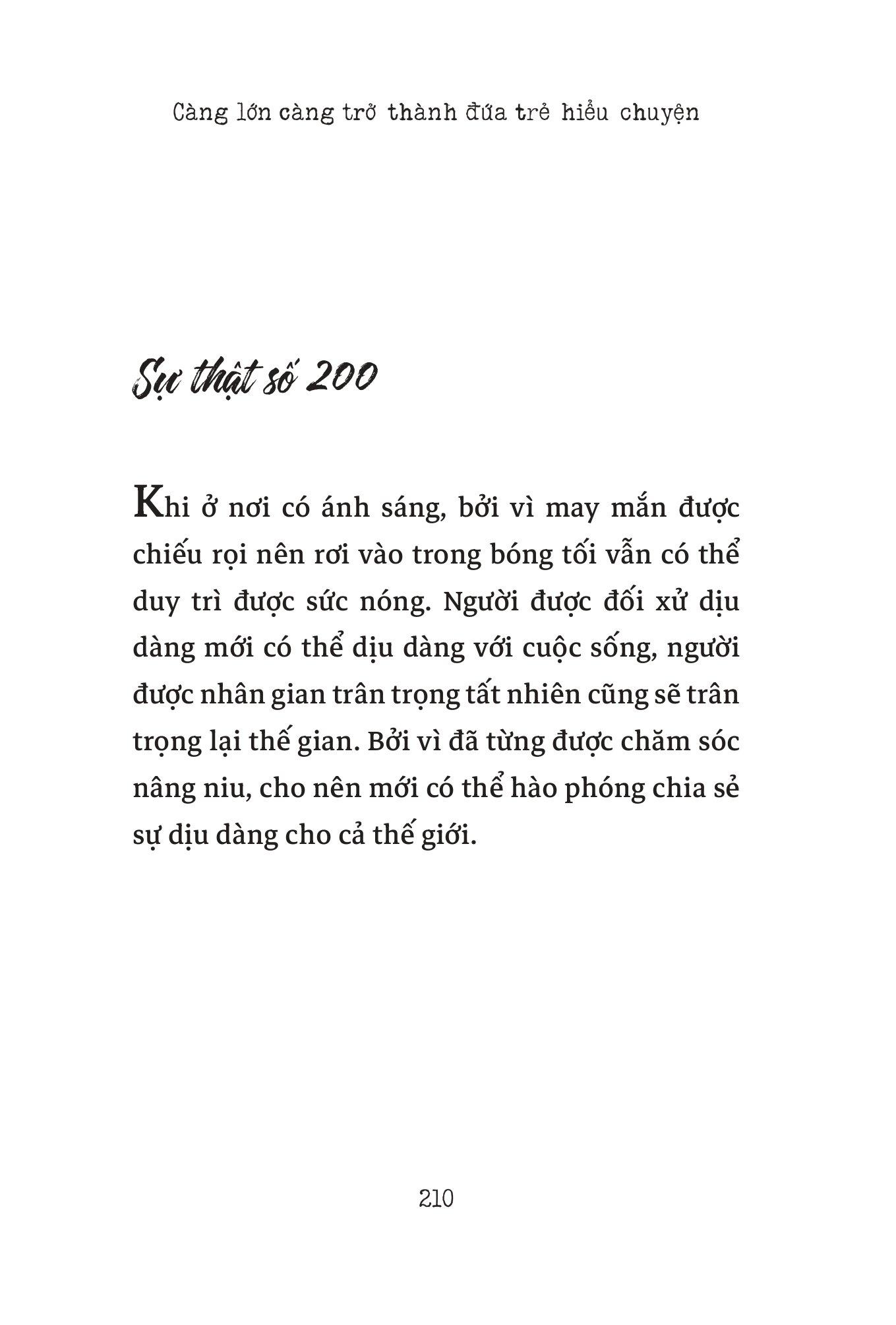 Sách - Càng Lớn Càng Trở Thành Đứa Trẻ Hiểu Chuyện