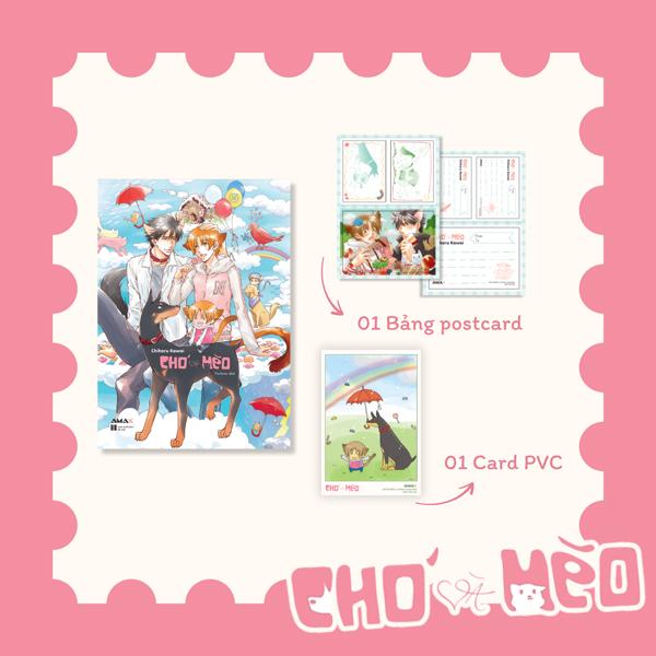 Sách - Chó Và Mèo - Tặng Kèm Card PVC + Bảng Postcard Hai Mặt