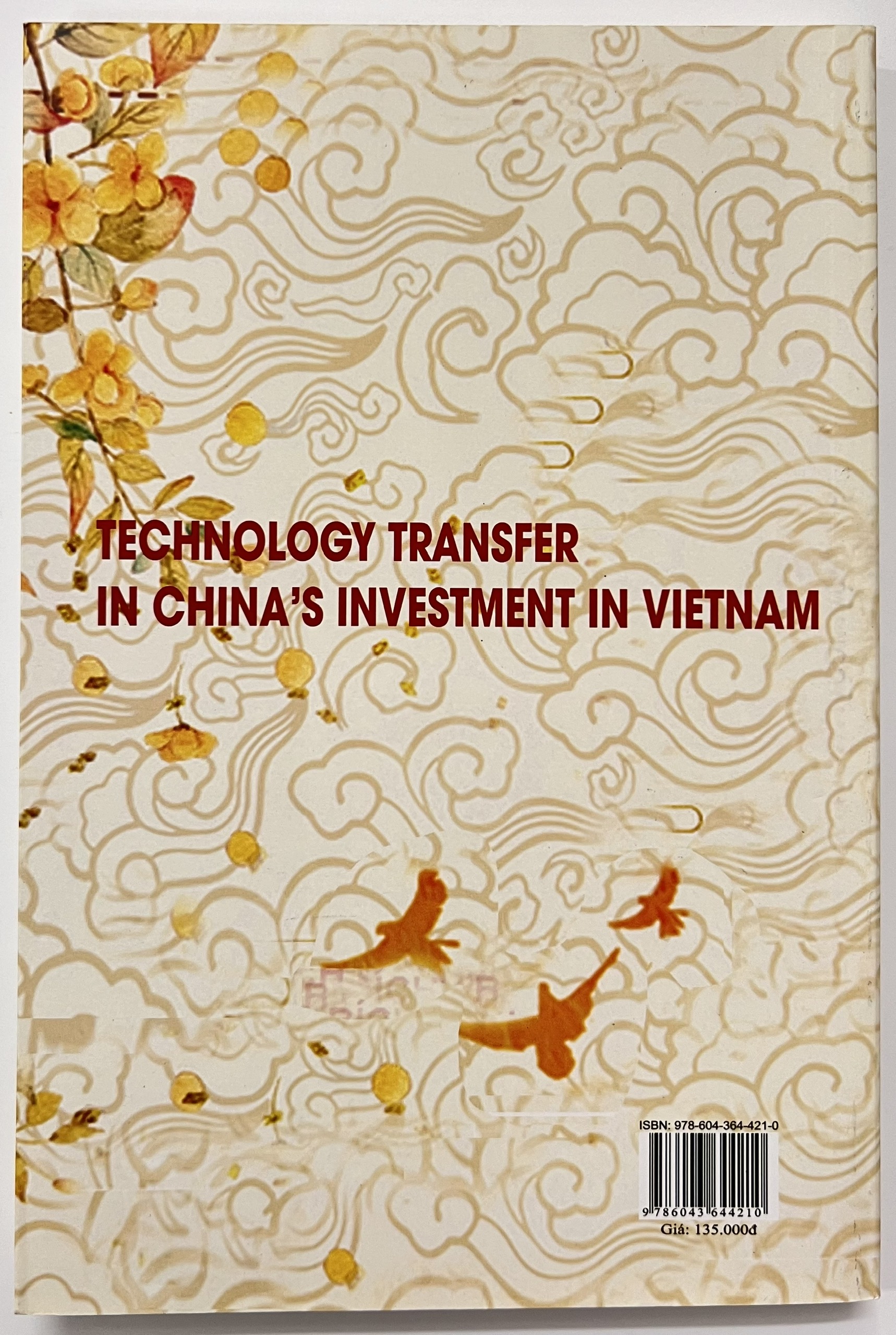 Sách - Chuyển Giao Công Nghệ Trong Đầu Tư Của Trung Quốc Vào Việt Nam