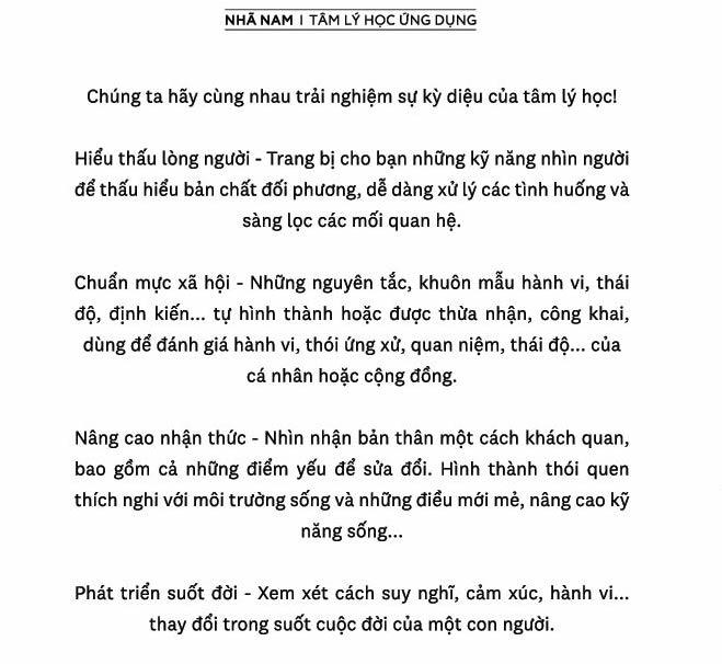 Sách - Tâm lý học thật kỳ diệu (Nhã Nam HCM)