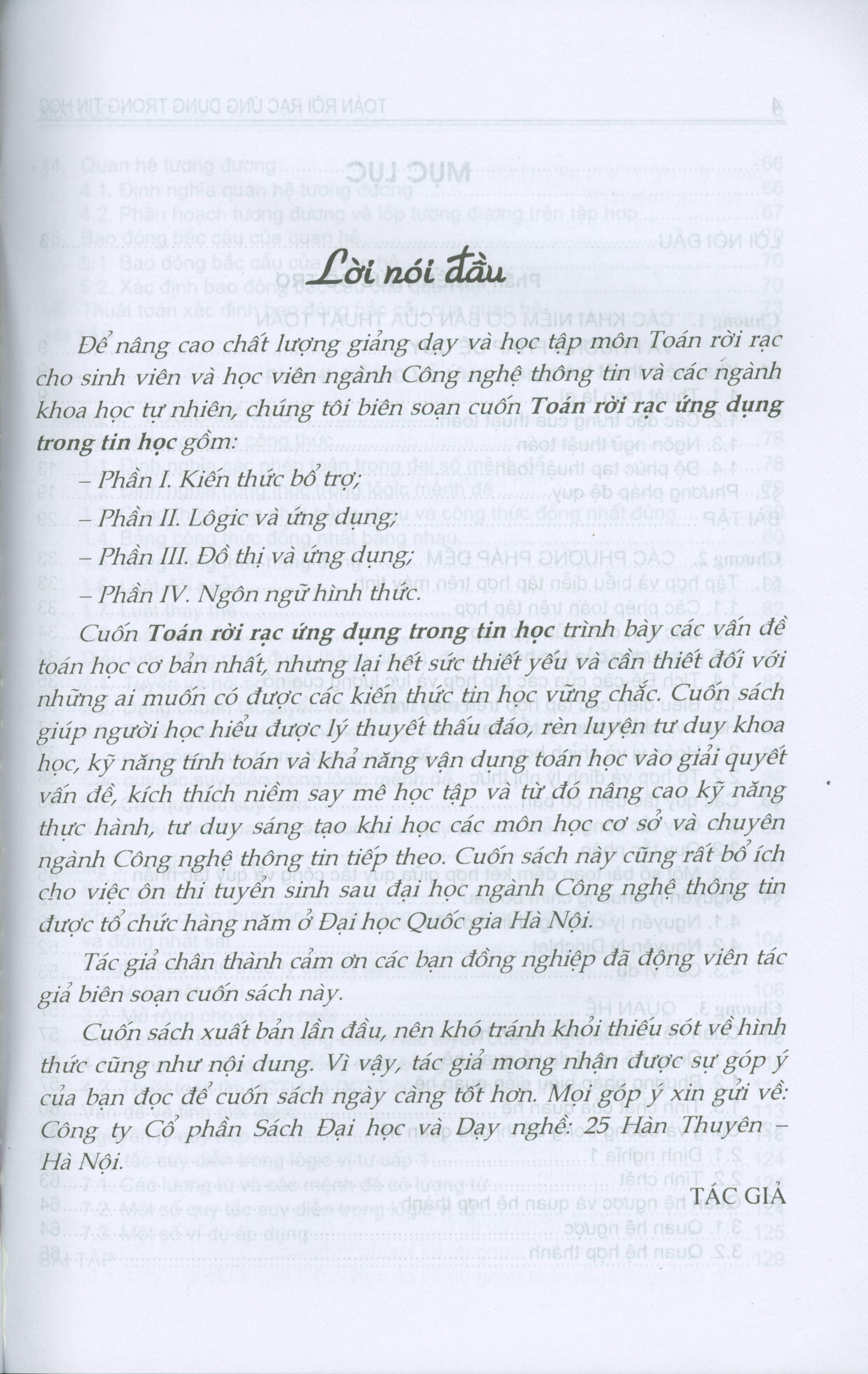 Toán Rời Rạc Ứng Dụng Trong Tin Học
