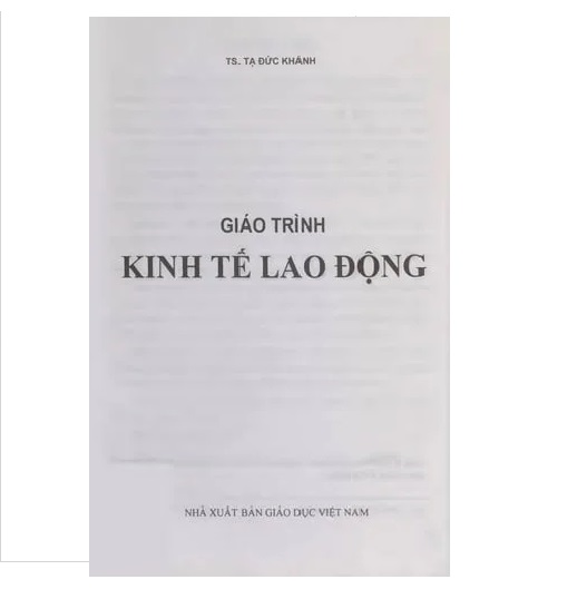 Giáo trình Kinh tế lao động