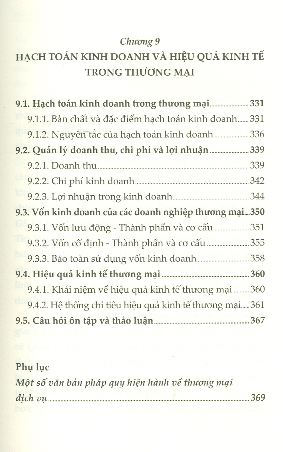 Giáo trình Kinh Tế Thương Mại - Dịch Vụ (Dành cho ngành Kinh tế, Logistics và Quản trị Kinh doanh)