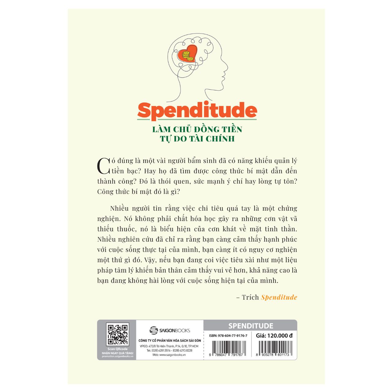 Spenditude: Làm Chủ Đồng Tiền, Tự Do Tài Chính - giúp bạn tìm ra thái độ tiêu dùng phù hợp và đạt được tự chủ tài chính