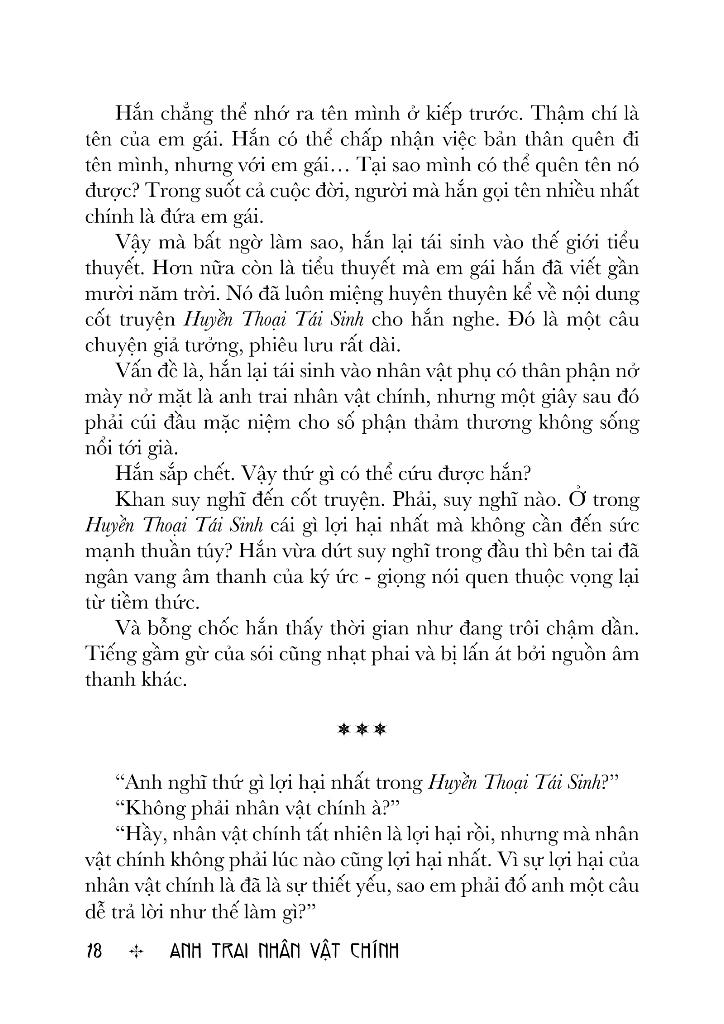 Sách - Anh Trai Nhân Vật Chính - Tập 1