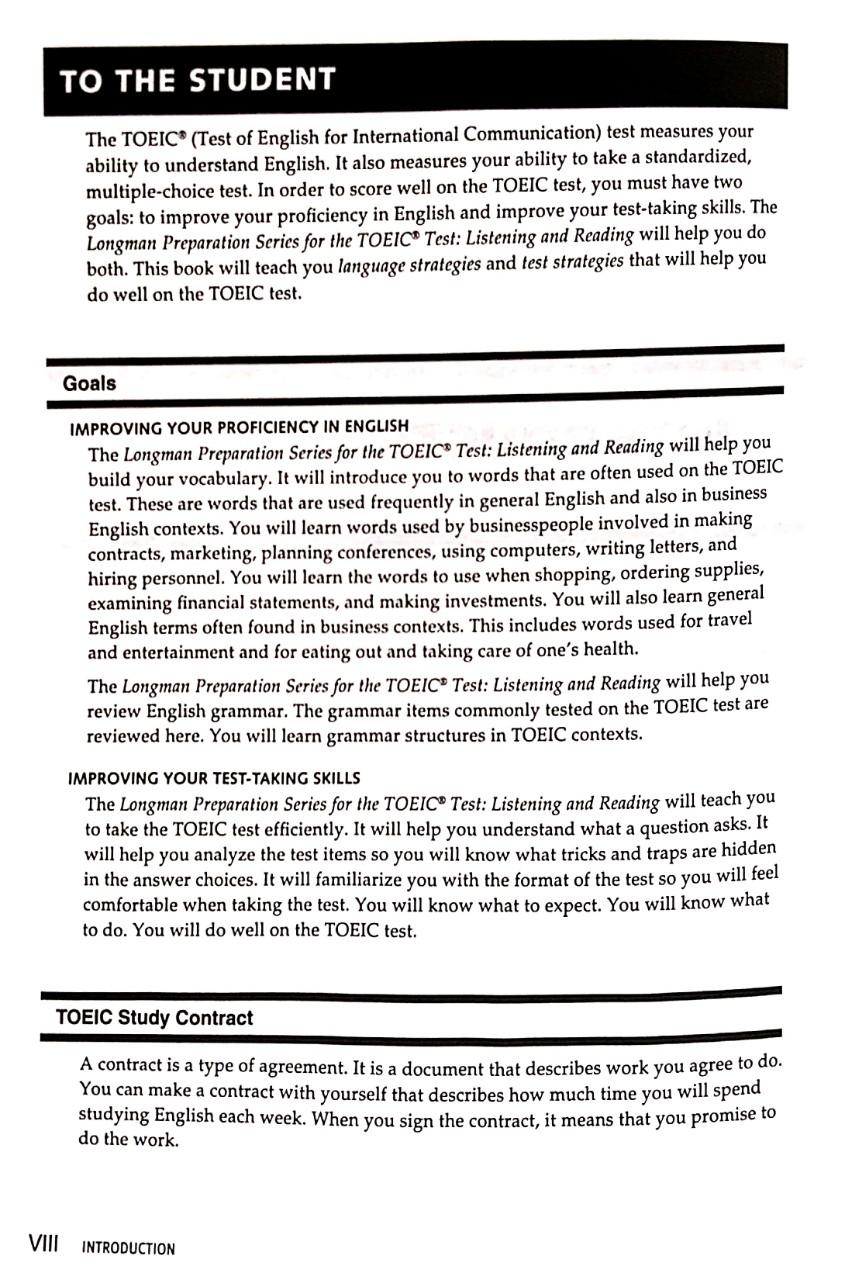 Longman Preparation Series for the TOEIC Test: Listening and Reading (6th Edition) Student Book - Level Advanced with MP3 & Answer Key