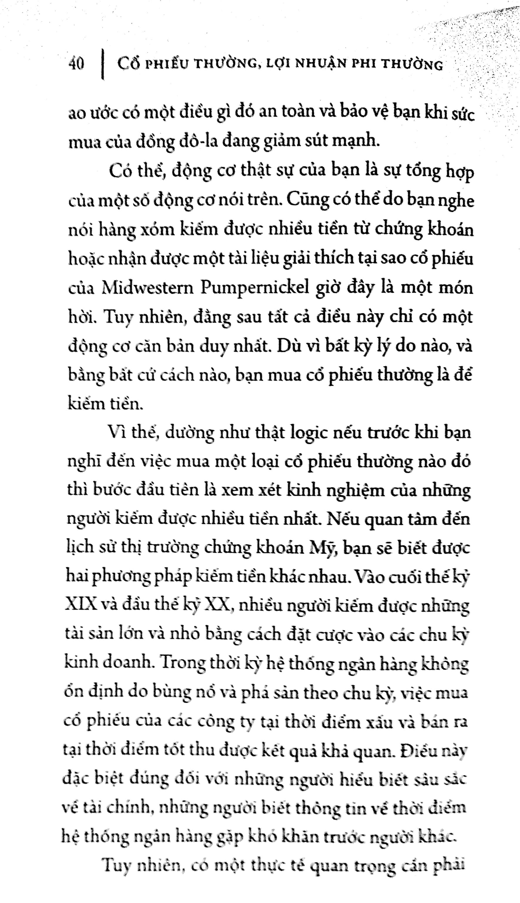 Cổ Phiếu Thường, Lợi Nhuận Phi Thường (Tái Bản)